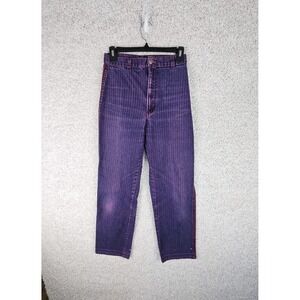 Vintage Purple Chalk Stripe Red Racing Stripe Jeans Women's 27x27.5 Sweet Cheeks